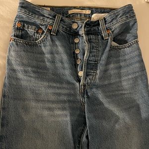 Levis ribcage straight jeans